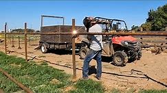 Putting Up Pipe Fence, Step By Step