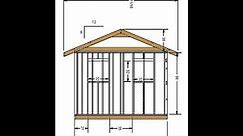 12x20 Gable Garden Storage Shed Plans Blueprints