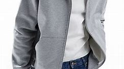 ASOS DESIGN heavyweight oversized zip through hoodie in grey marl | ASOS