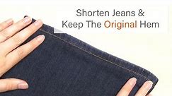 How to Hem Jeans (by Hand) | Keep the Original Hem | Easy Hemming Tutorial | Sewing for Beginners