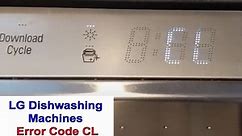 LG Dishwasher Code CL: Causes & How to Fix - Error Lens