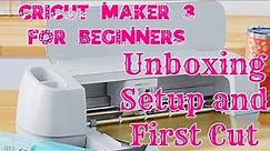 Cricut Maker 3 For beginners: Unboxing, Setup & First Cut | How to use Cricut Maker 3 for beginners
