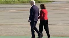 ‘Retire already!’ Pelosi and Biden panned for grasping hands in timid walk across the tarmac