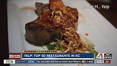 Yelp: Top 50 restaurants in Kansas City