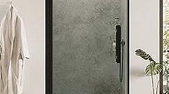 OVE Decors Endless PA0600401 Pasadena, Alcove Frameless Pivot Shower Door, 31 5/8 to 33 in. W x 72 in. H, in Black