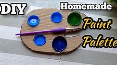 How to make Homemade paint Palette||Easy Diy Cardboard painting palette