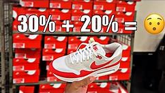 Heavily discounted shoes at the Nike Outlet!!