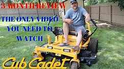 Cub Cadet ULTIMA ZT1 Zero Turn Lawn Mower | 3 Month Review | Pros and Cons