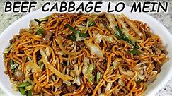 Ground Beef and Cabbage Chinese Lo Mein Noodles Recipe | BETTER THAN TAKEOUT