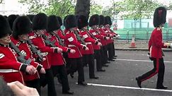 Queen's Guard Marching From Buckingham Palace