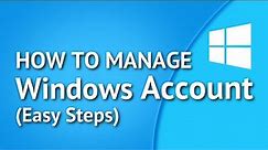 How to Manage User Accounts in Windows 10