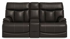 Clive Power Reclining Loveseat with Console and Power Headrests and Lumbar (374-00) | Sofas and Sectionals