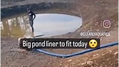 1600m2 pond liner to fit today 😄... - Clearly Aquatics