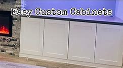The Simplest Way To Build Strong Custom Cabinets!!