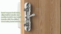 White Sliding Glass Door Handle with Lock, Sliding Glass Door Handles Replacement, Lock and Handle Set for Sliding Doors with Key Fits Door Thickness from 0.75in to 1.4in with 4-15/16" Screw