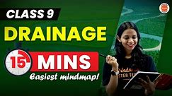 Easiest Mind Map of Drainage | CBSE Class 9 Social Studies Geography Chapter 3 #Cbse2024#SSTClass9