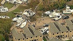 Superstorm Hurricane Sandy 2012: Aerial View of Damage, Surveying From the Sky