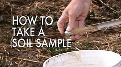 How to Take a Soil Sample