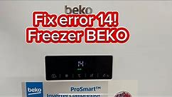 Easy fix Freezer BEKO error 14! , internal fan error . Dissasembling and replace internal fan.