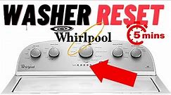 Whirlpool Washer Diagnostic Mode Guide