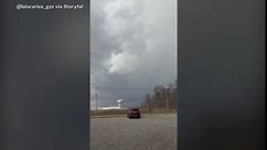 Sirens Blare In Wapakoneta As Severe Storms And Tornadoes Move Through Ohio