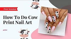 How To Do Cow Print Nailart | Nail Art | Ask Pankhuri