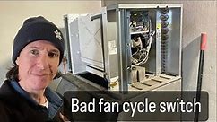 Ice-O-Matic ice machine not working - bad fan cycle switch