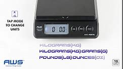 Digital Shipping Postal Scale, Package Postage Scale - Backlit LCD Screen - 55lbs. x 0.01lbs. (Black), PS-25 - AMERICAN WEIGH SCALES