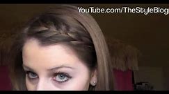 How to: Sideswept Braided Bangs