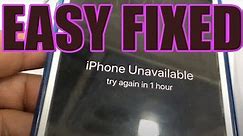 How to fix iPhone Unavailable / try again in 1 hour | iPhone 7Plus | Pamilyang Merida