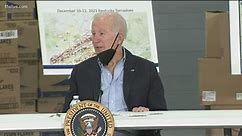 Biden witnesses firsthand Kentucky storm destruction, offers help