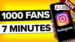 How To Grow 1000 REAL Followers on Instagram in 10 minutes (actually works)