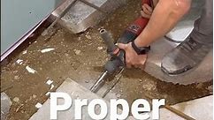 How to properly repair cut out concrete slab. #diy #youtubeshorts #diyshorts #construction