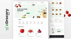 How To Make A Grocery Store Website Just Using HTML And CSS | Pure HTML And CSS