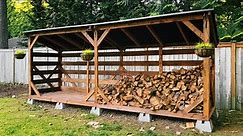 Designing and building a 2 cord cedar firewood shed