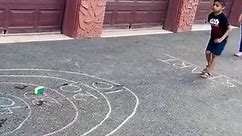 Sidewalk chalk Target outdoor Math Activity for kids 🎯🎯🎯….Super Fun Summer activity for preschoolers and kindergarteners 😇