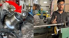 Amazing technique Broken Rear Axle Repair (local workshop cnc work )