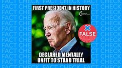 No, special counsel didn't declare Joe Biden 'mentally unfit' to stand trial