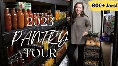 Storing a Year's Worth of Food | 2023 Full HOMESTEAD PANTRY TOUR