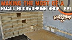 Screw And Parts Organizer And Storage DIY - Making The Most Of A Small Woodworking Shop Ep.1