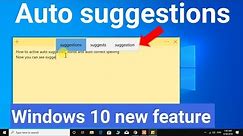How to active auto correct and auto suggest typing in windows 10 || spell checker in window