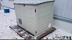 DIY Quiet Suncast Ventilated Home Generator Storage Shed Box