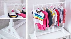 Make an AWESOME Baby Clothes Rack - Easy DIY Organization Projects
