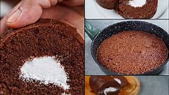 10 MIN. CHOCOLATE SWISS ROLL IN FRY PAN | WITHOUT OVEN | EASY SWISS ROLL CAKE RECIPE | N'Oven