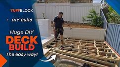Building A Huge Floating Deck (no digging required) with TuffBlock deck blocks