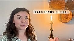 How to Rewire a Vintage Lamp to Make it Safe Again!