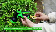 Garden Hose 25ft, No-Kink Flexible Water Hose, Expandable Garden Hose with Nozzles for Yard, Portable Storage Heavy-duty Water Pipe Green