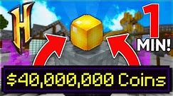 How To Earn 40 MILLION Hypixel Skyblock Coins In 1 Minute! (Hypixel Skyblock)