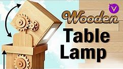How to make a wooden table lamp. DIY. Extended video version