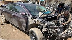 Nissan Car Dangerous Accident Front Chassis Amazing Repairing Restoration Mechanic Fixing it by Hand